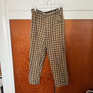 Free people Plaid pants
